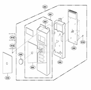 Part Location Diagram of 3506W1A823B LG MEMBRANE