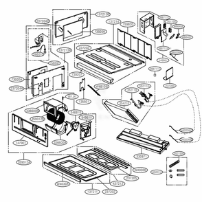 M1 Chassis Diagram and Parts List for ARNU183M1A4 ANWALUS LG Air Conditioner
