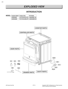 Introduction Diagram and Parts List for FS1787US AB6LSTD LG Range