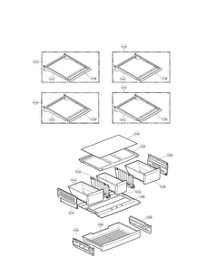 Refrigerator Parts Diagram and Parts List for LFX28979SW 01 LG Refrigerator
