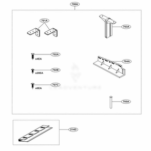 Part Location Diagram of AGF76410824 LG PACKAGE ASSEMBLY,INSTALLATION