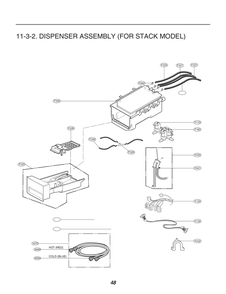 Dispenser Assembly Diagram and Parts List for FH069FD6P ASSEELC LG Washer
