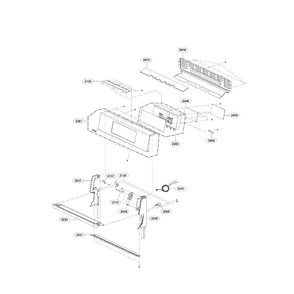Controller Diagram and Parts List for LRG3091ST 00 LG Range