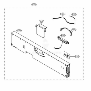 Panel Assembly Diagram and Parts List for LDT5665BD ABDEEUS LG Dishwasher