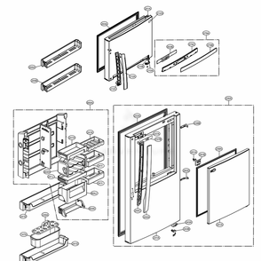 Part Location Diagram of MAN62288701 LG BASKET,DOOR