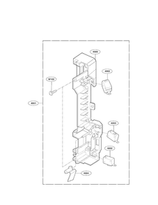 Latch Board Parts Diagram and Parts List for LMV1683ST 00 LG Microwave