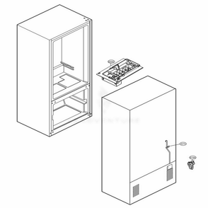 Ice Maker Parts Diagram and Parts List for LDC24370ST ASTCNA2 LG Refrigerator