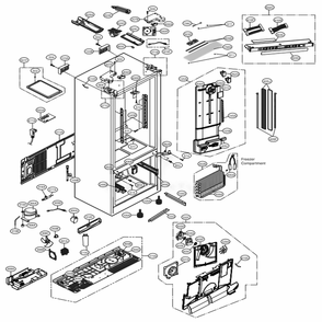 Part Location Diagram of EAD60703912 LG HARNESS ASSEMBLY