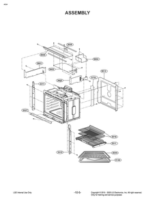 Assembly Diagram and Parts List for LB3642SP AS6LSTD LG Range