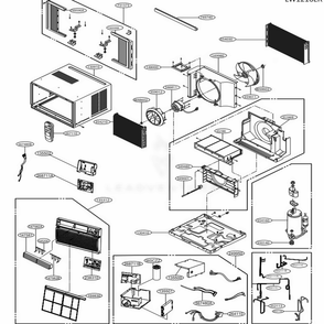 Part Location Diagram of ACG72924215 LG CONDENSER ASSEMBLY,FIRST