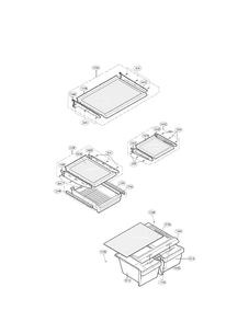 Refrigerator Parts Diagram and Parts List for LTC22350SS 00 LG Refrigerator