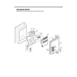 Section 1 Diagram and Parts List for LFX21975ST AST1LGA LG Refrigerator
