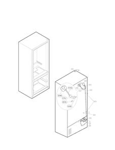 Ice Maker Parts Diagram and Parts List for LFX25961AL01  LG Refrigerator