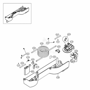 Dispenser Parts Diagram and Parts List for 79432 ASWCSE3 LG Refrigerator