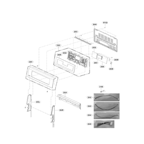 Controller Diagram and Parts List for LDE4415BD 00 LG Range