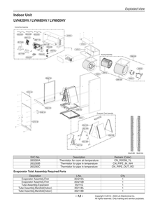 Indoor Unit Diagram and Parts List for LVN600HV ENWBEUS LG Air Conditioner