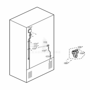 Ice And Water Parts Diagram and Parts List for LRDC20731ST ASTCLGY LG Refrigerator