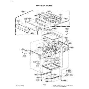Section 1 Diagram and Parts List for LRE30955ST AS1LLGA LG Range