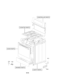 Accessory Parts Diagram and Parts List for LRG4115ST  LG Range