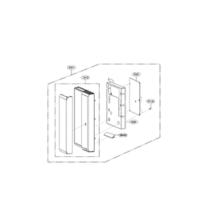 Controller Assembly Diagram and Parts List for LMHM2017ST 00 LG Microwave