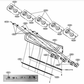 Cooktop Control Parts Diagram and Parts List for LDE4413ST ASTLLGA LG Range