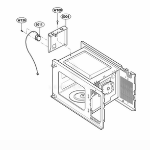 Sensor Parts Diagram and Parts List for 62469 CBKESEA LG Wall Oven