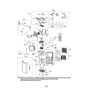 Air Conditioner Diagram and Parts List for LP1414SHR 00 LG Air Conditioner