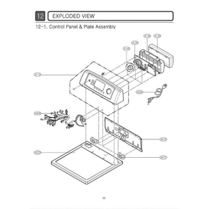 Section 2 Diagram and Parts List for DLG6952W ABWEEUS LG Dryer