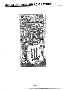 Micom Controller Pcb Layout Diagram and Parts List for 9247  LG Microwave