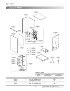Diagram 1 Diagram and Parts List for ARNH423K2A4 ANWALUS LG Air Conditioner