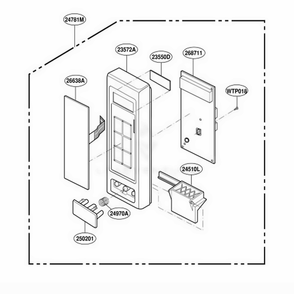 Part Location Diagram of 6871W1S082J LG PCB ASSEMBLY,SUB