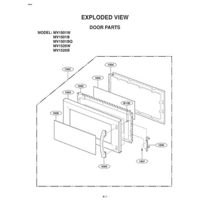 Section 7 Diagram and Parts List for MV-1501B ABKEGSE LG Microwave Oven Combo