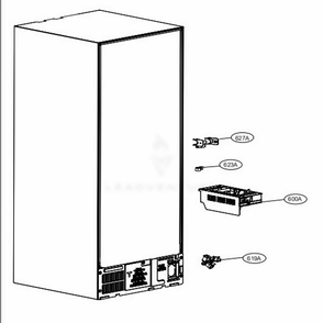 Part Location Diagram of MEG64339501 LG HOLDER,PIPE