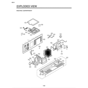 Section 1 Diagram and Parts List for LRSC26925SW ASWCLGA LG Refrigerator