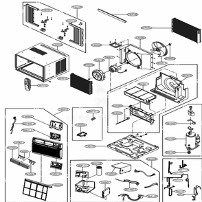 Part Location Diagram of 4758A20066C LG LOUVER,HORIZONTAL