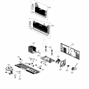 Cycle Parts Diagram and Parts List for LRFVC2406D ASBCNA0 LG Refrigerator