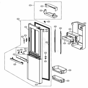 Part Location Diagram of MGT62104708 LG RAIL,SLIDE