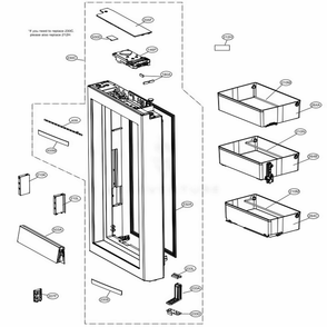 Part Location Diagram of ABQ75682103 LG CASE ASSEMBLY,DISPLAY