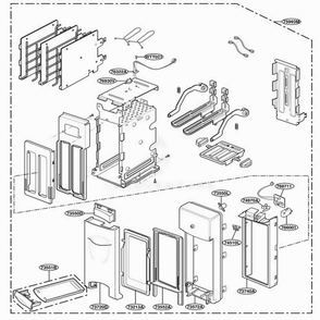 Toaster Parts Diagram and Parts List for LTM9000B ABKELGA LG Range