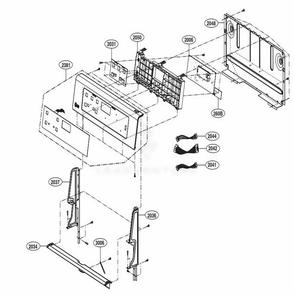 Controller Parts Diagram and Parts List for LRE3060ST FSTLLGA LG Range