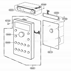 Controller Parts Diagram and Parts List for SCA2000BBB ABKEGEU LG Range