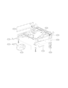 Base Assembly Parts Diagram and Parts List for LDF7774BD  LG Dishwasher