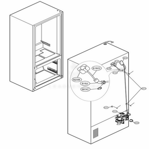Valve And Water Tube Parts Diagram and Parts List for LFXS30766S ASTCNA4 LG Refrigerator