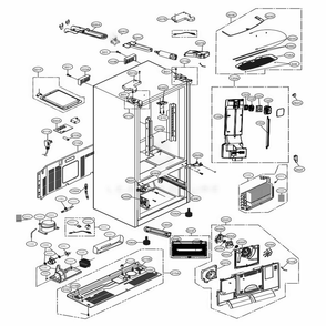 Part Location Diagram of EBR81182701 LG PCB ASSEMBLY,MAIN