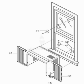 Installation Kit Assembly Diagram and Parts List for LWC061JFMJ0 AWYASRU LG Air Conditioner