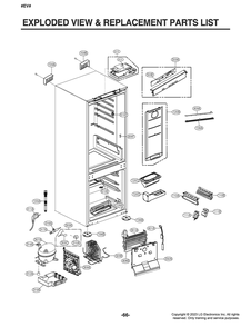 Diagram 1 Diagram and Parts List for LSBNC1021P ASWCNA1 LG Refrigerator