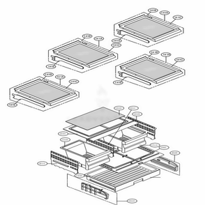 Refrigerator Parts Diagram and Parts List for LFCS25426S ASTCNA1 LG Refrigerator