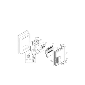 Ice Bank Diagram and Parts List for LFX28977SW 00 LG Refrigerator