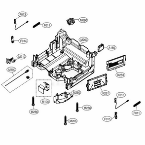 Base Assembly Diagram and Parts List for 14307 ABDESEU LG Dishwasher