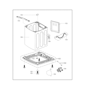 Part Location Diagram of ABJ72919639 LG CABINET ASSEMBLY